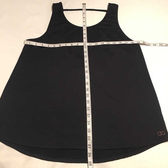 Calia Open Back Black Mesh Workout Tank Top XL - Picture 7 of 8